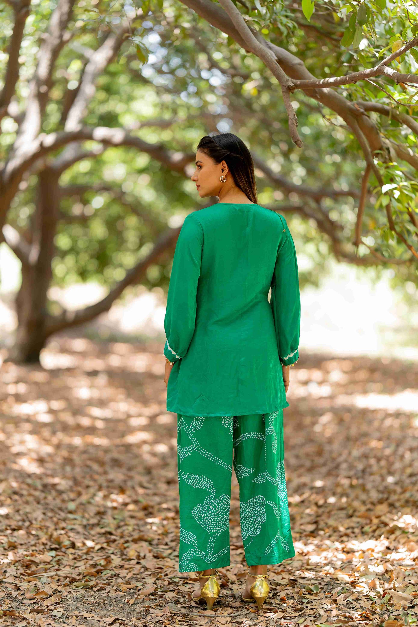 Origami Pant Set with Wrap Top