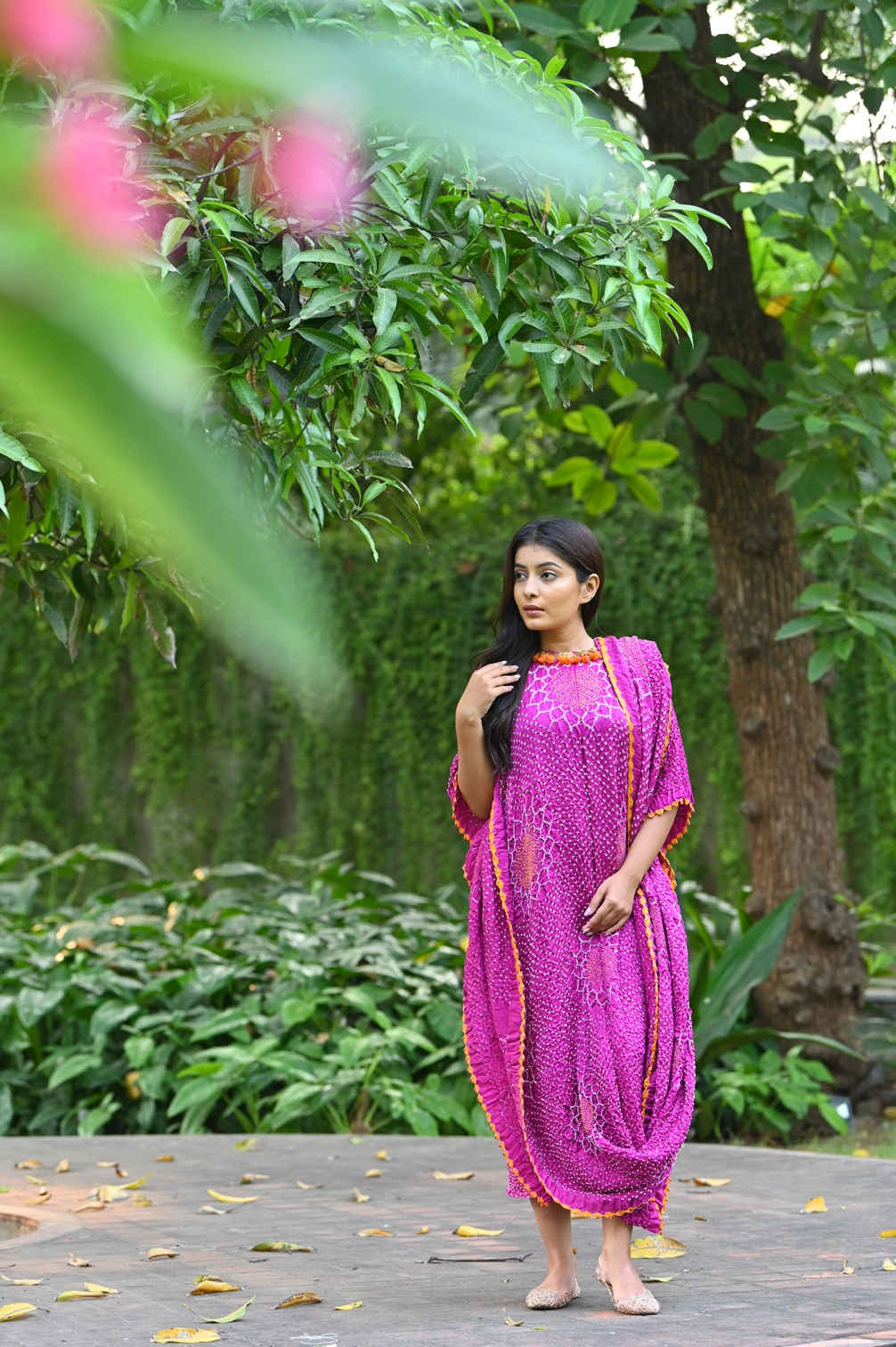 Drape Dress-Valley of Flowers