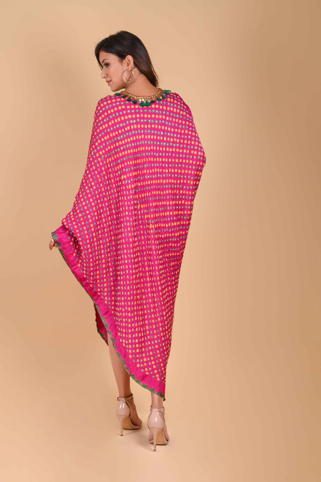 Triangle Dress-Fuschia Pink