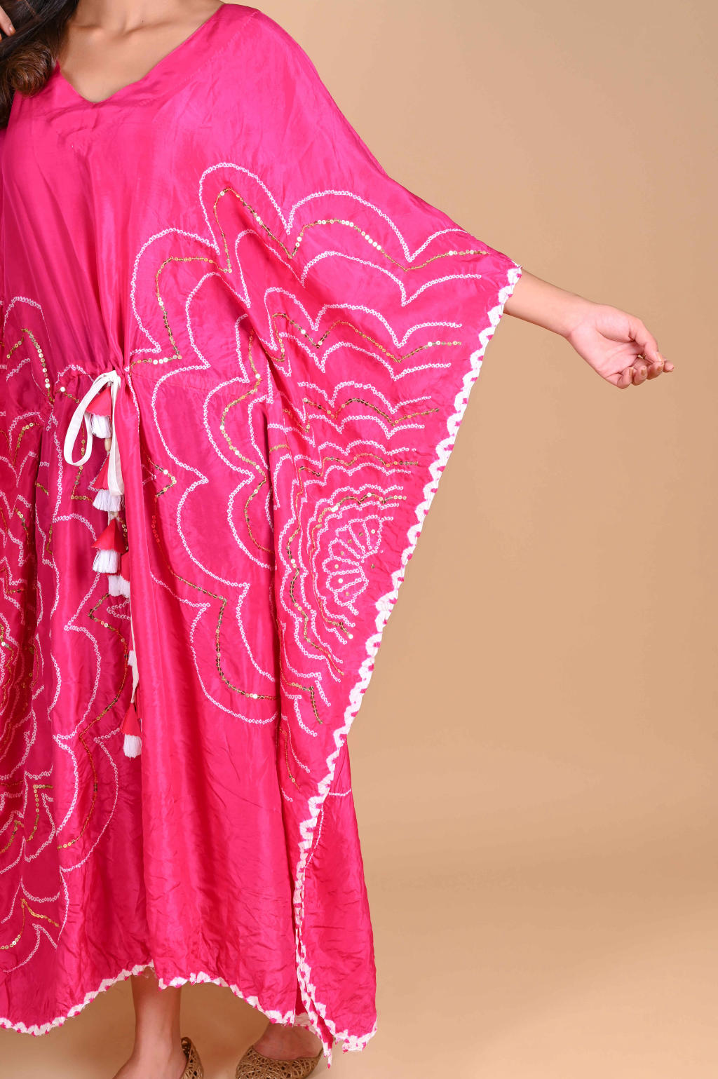 Bohemian Kaftan-Fuschia Pink