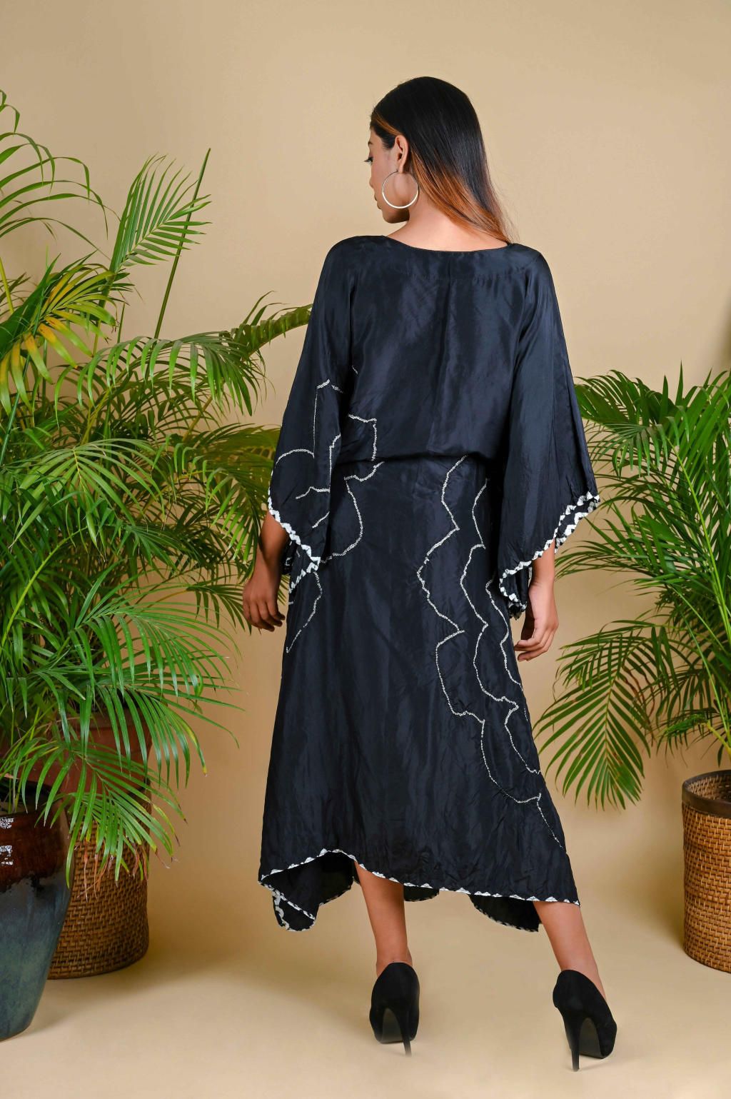 Bohemian Kaftan-Black