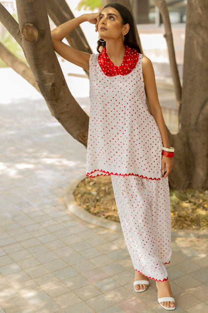 Cowl Pant Set with SL Top