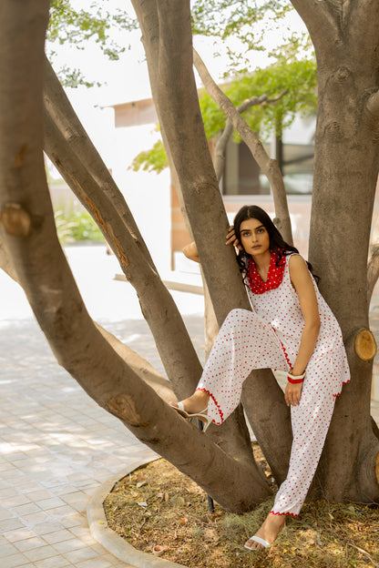 Cowl Pant Set with SL Top