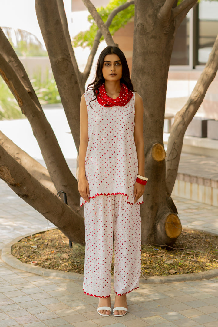 Cowl Pant Set with SL Top