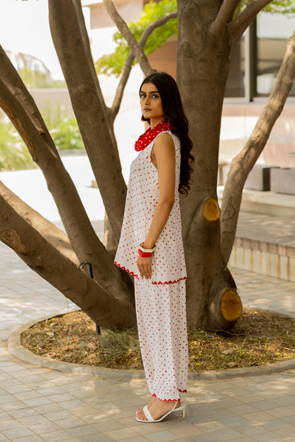 Cowl Pant Set with SL Top