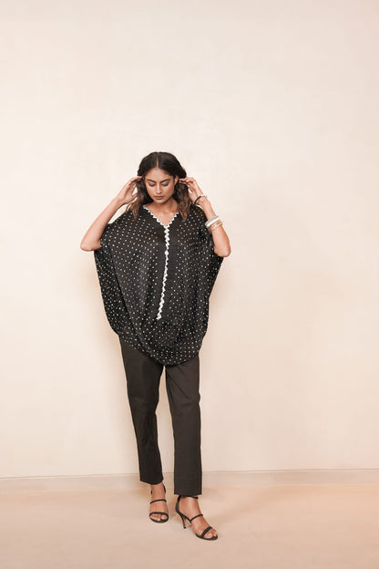MIDNIGHT DRAPE TOP