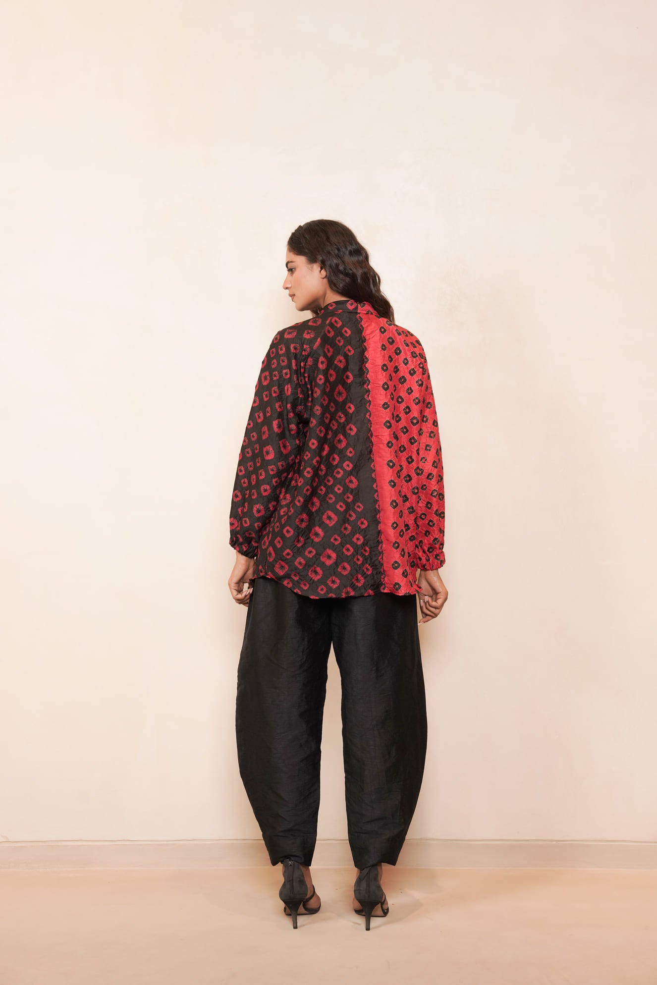 PEBBLES SHIRT RED BLK