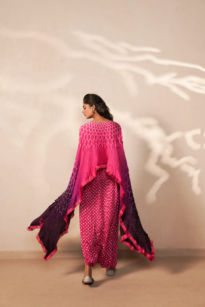 LEHER DRAPE SKIRT