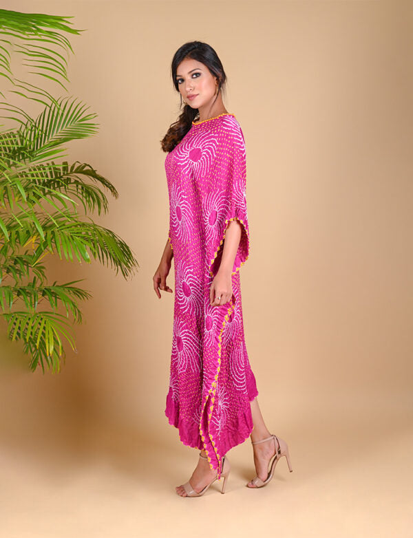 Pinwheel Kaftan-Fushia Pink